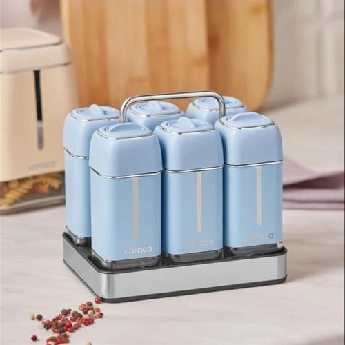 جا ادویه 7 پارچه مستطیل کاراجا Horizon آبی