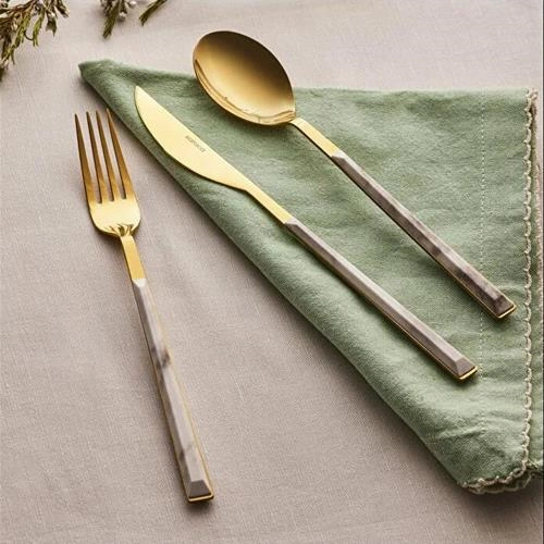 سرویس قاشق و چنگال 18 پارچه کاراجا Arete طلایی