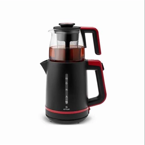 چای ساز امسان مدل Maxi Tea XL 2 in 1 مشکی قرمز