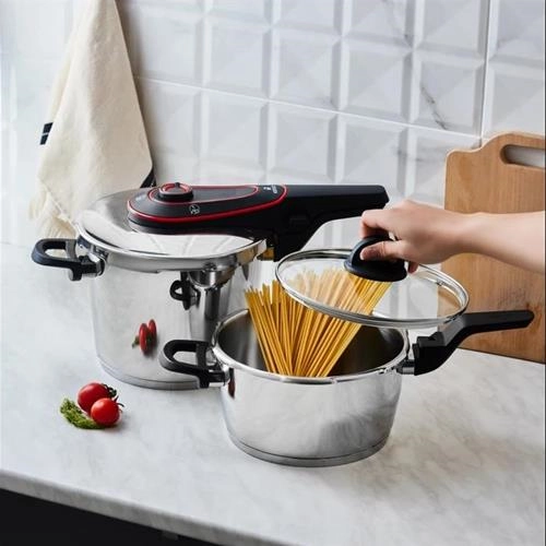 زودپز دو قلو 4 و 6 لیتری کاراجا Discovery قرمز