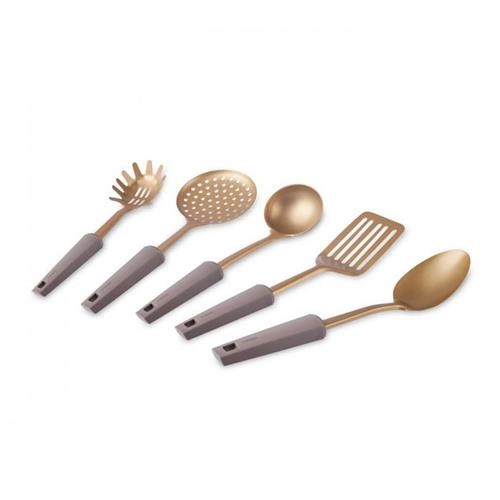 سرویس 5 پارچه کفگیر و ملاقه کاراجا Eva طلایی