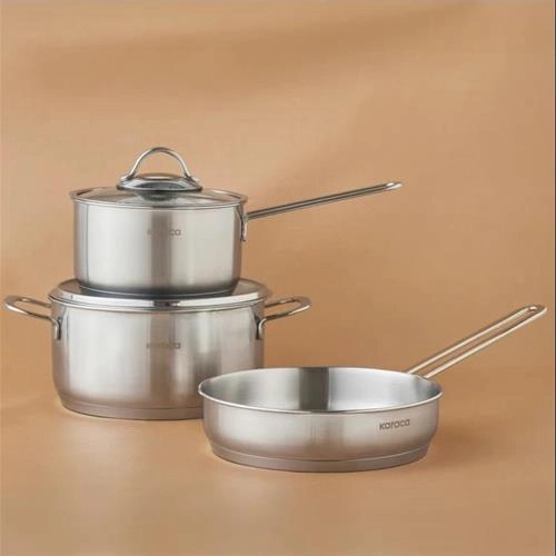 سرویس قابلمه استیل کوچک 5 پارچه کاراجا Fiorino