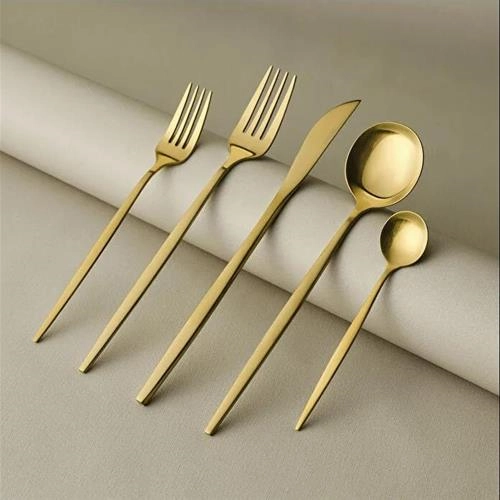 سرویس قاشق و چنگال 30 پارچه 6 نفره کاراجا Orion طلایی مات
