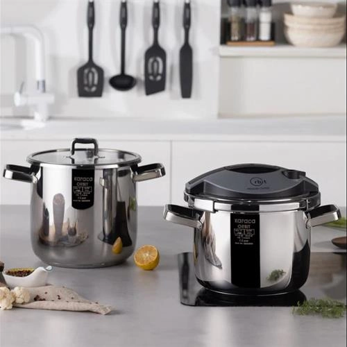 زودپز دوقلو 6 و 8 لیتری کاراجا Orbit مشکی