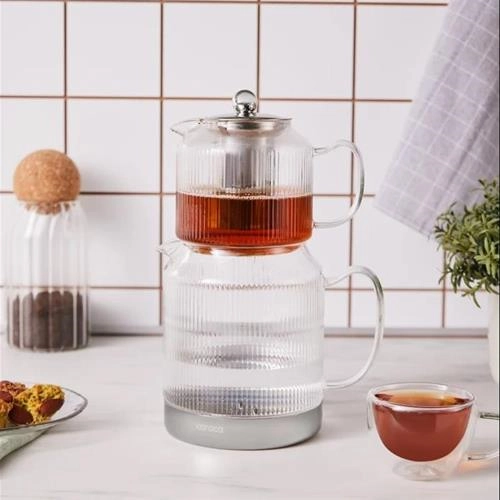 کتری قوری شیشه ای القایی کاراجا Kelly