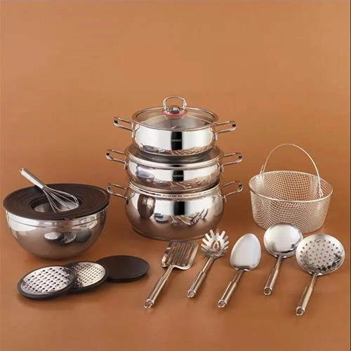 سرویس قابلمه سه منظوره 18 پارچه کاراجا Karıştır-Pişir-Sakla