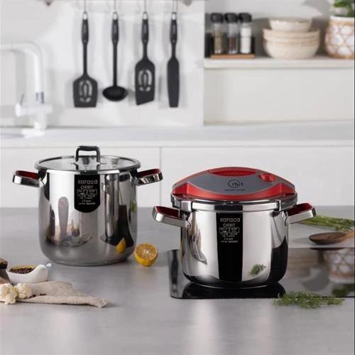 زودپز دوقلو 6 و 8 لیتری کاراجا Orbit قرمز