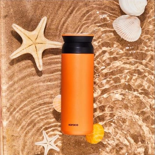 فلاسک دستی کاراجا Rainbow نارنجی حجم 500 میلی