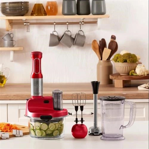 ربات آشپزخانه کاراجا Mastermaid Prosteel قرمز درباری 2500 وات