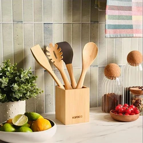 سرویس کفگیر ملاقه 5 پارچه کاراجا مدل Massimo