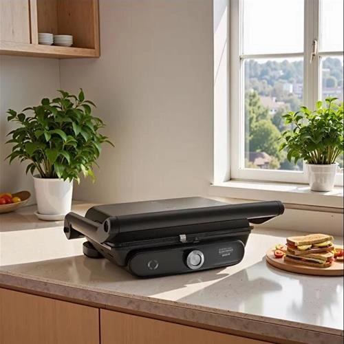 ساندویچ ساز و گریل کاراجا Gastro Grill Premium مشکی کروم