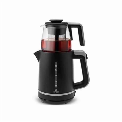 چای ساز امسان مدل Maxi Tea XL 2 in 1 مشکی طوسی