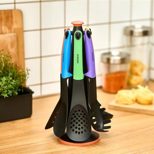 سرویس 7 پارچه کفگیر و ملاقه کاراجا Rainbow