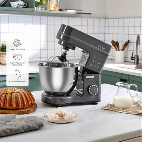 همزن کاسه دار کاراجا Maestrochef Stella طوسی 1500 وات