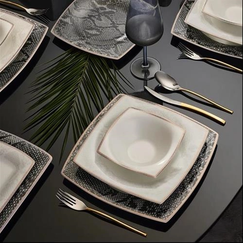 سرویس غذاخوری 62 پارچه 12 نفره کاراجا Fine Pearl Sahmeran