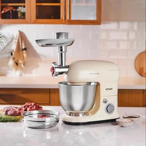 چرخ گوشت و همزن امسان Bella Maxi کرم