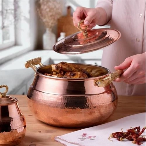 قابلمه مسی امسان تپه باستانی 18 سانتی