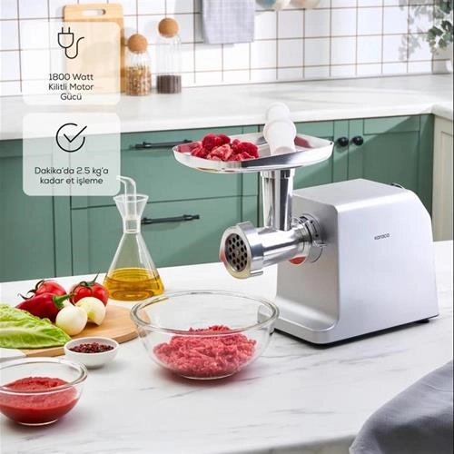 چرخ گوشت کاراجا Inox نقره ای