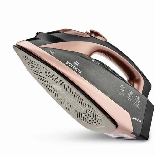 اتو بخار کاراجا Vantuz مشکی رزگلد