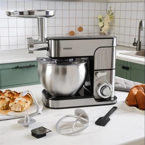 چرخ گوشت و همزن کاراجا Inoxchef Pro نقره ای 7 لیتر