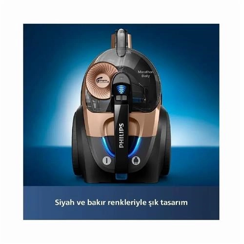 جاروبرقی بدون کیسه فیلیپس XB7151/07 مشکی برنز